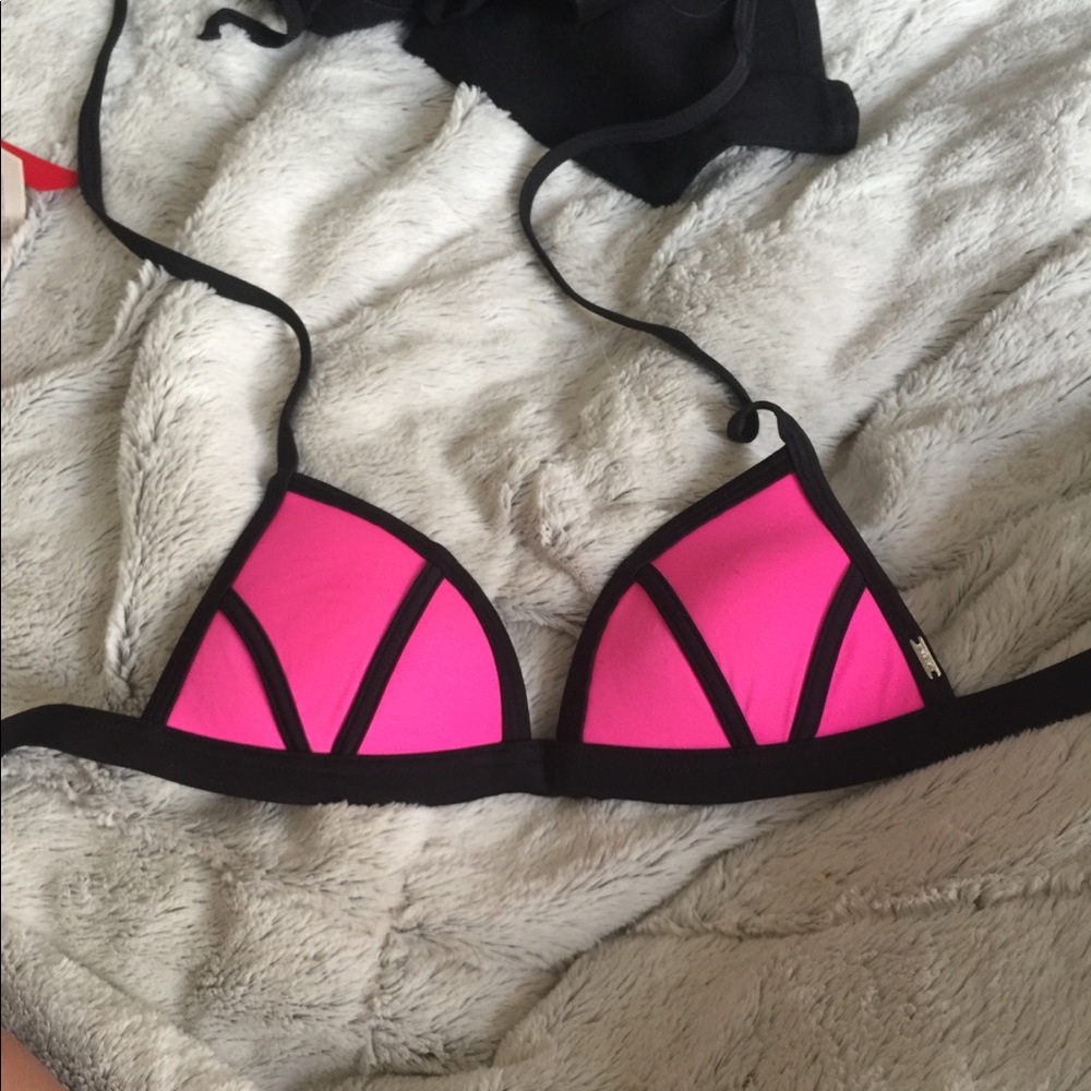 Pink bathing suit top